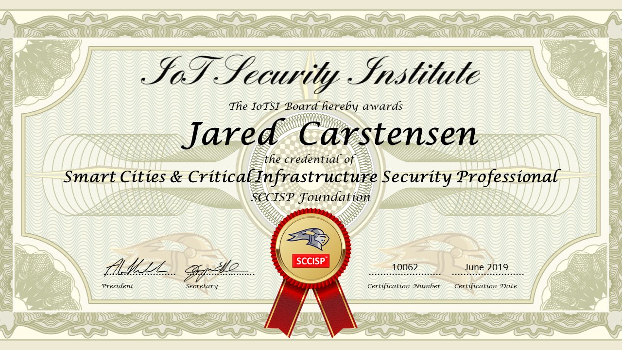 Jared Carstensen SCCISP 